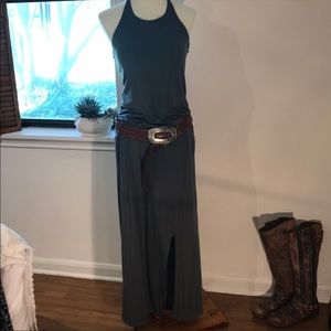 Athleta olive maxi dress